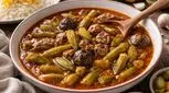 طرز تهیه خورش بامیه مجلسی؛ دستور اصیل، لعاب‌دار