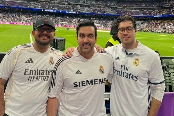 پوریا پورسرخ در اسپانیا: تماشای بازی رئال و بارسلونا توسط بازیگر خوش‌تیپ + ویدیو