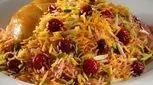 آلبالو پلو مجلسی با مرغ ریش ریش: طعمی بی‌نظیر برای مهمانی‌ها