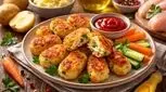 طرز تهیه غذای انگشتی سیب‌زمینی و مرغ برای کودک (بدون قاشق، مخصوص ۶ تا ۲۴ ماه)