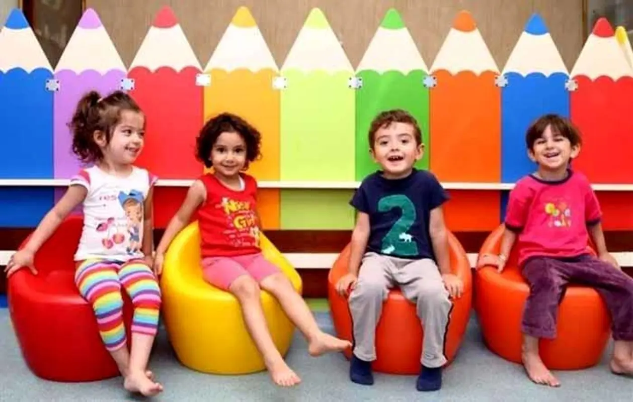 وضعیت فوق‌العاده بامزه‌ سرویس بچه‌های یک مهد کودک