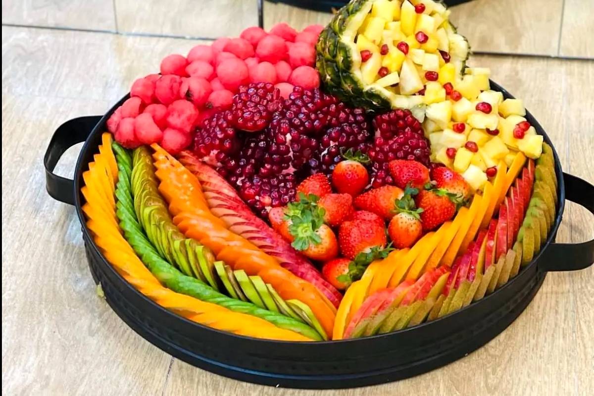 تزیین سینی میوه / ایده ساده برای یک پذیرایی شیک + فیلم