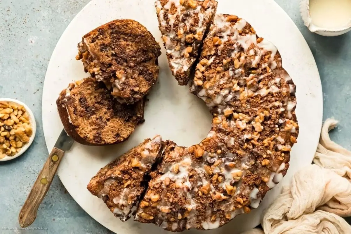 کیک قهوه و فندق را به آسانی در خانه بپزید