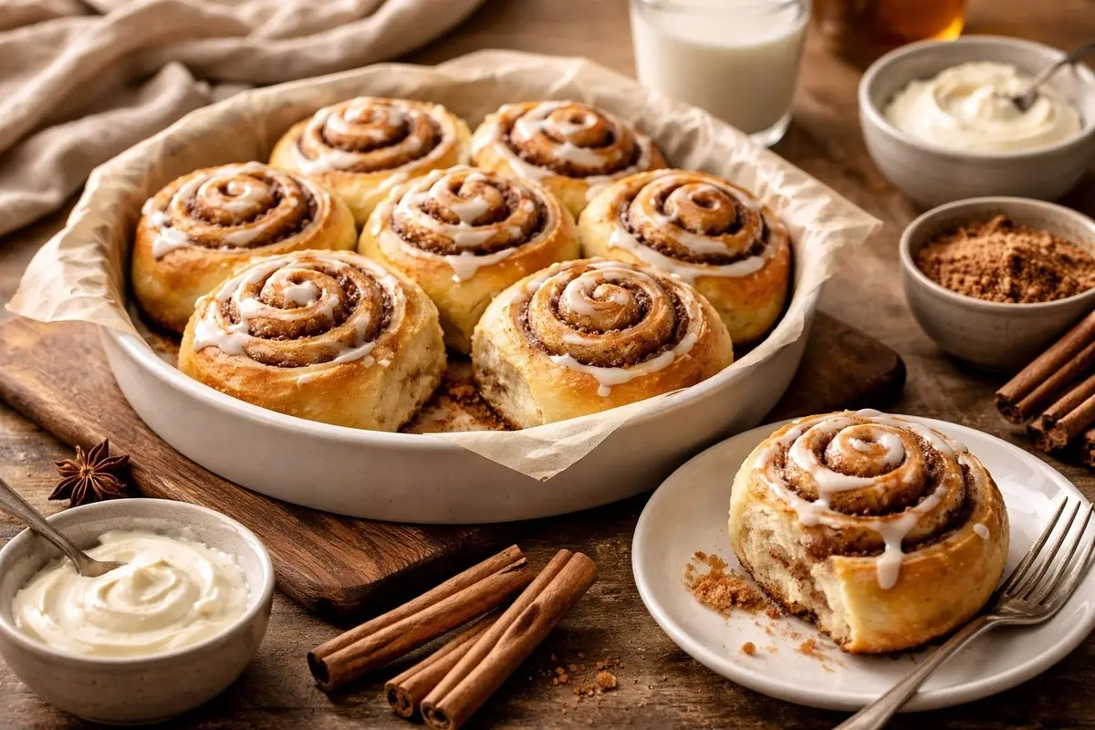 رول دارچینی؛ شیرینی خوش‌عطر و محبوب برای عصرانه