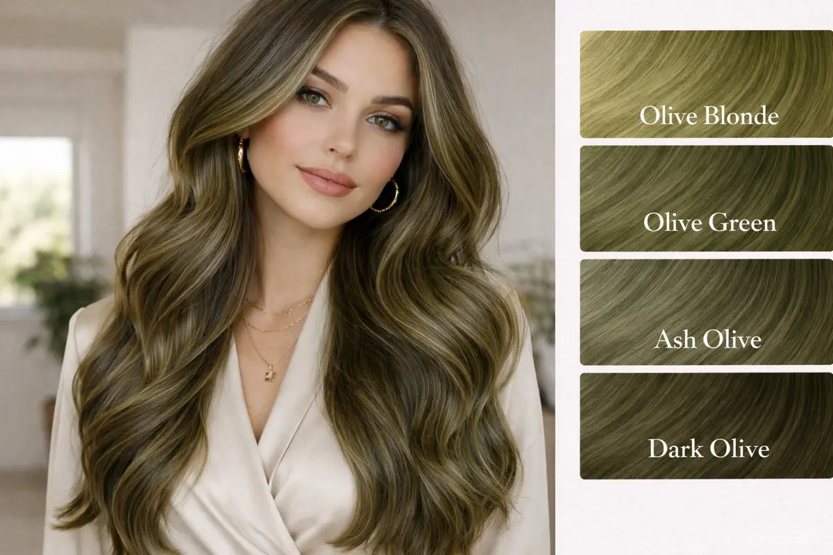 بهترین و ترندترین ترکیب رنگ موی زیتونی؛ انتخابی خاص برای چهره‌های امروزی