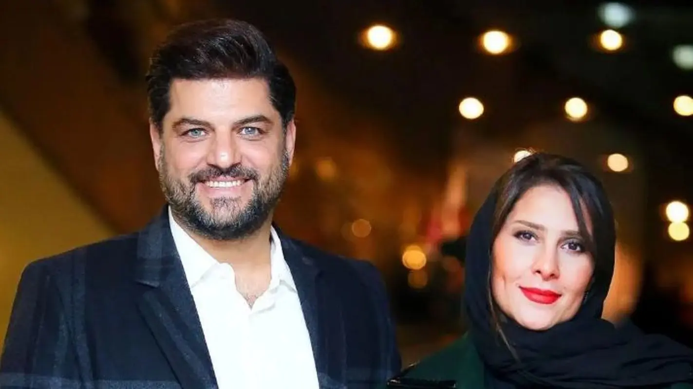 عکس دیده نشده از دوران عقد سام درخشانی و عسل امیرپور / جمع سلبریتی ها جمع بود !