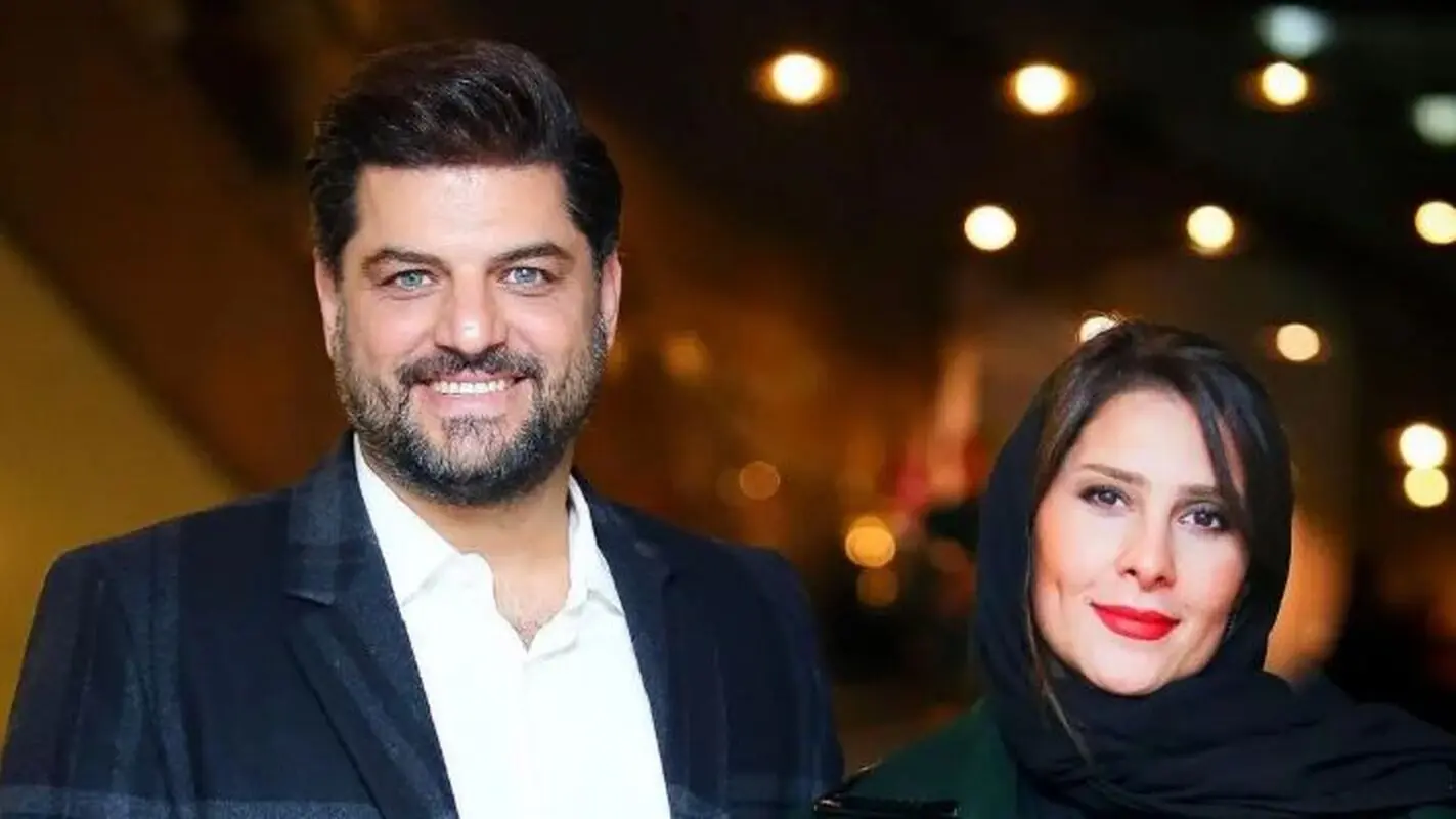 عکس دیده نشده از دوران عقد سام درخشانی و عسل امیرپور / جمع سلبریتی ها جمع بود !