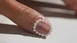10مدل از دیزاین های فوق العاده شیک مرواریدی ناخن (تصاویر)