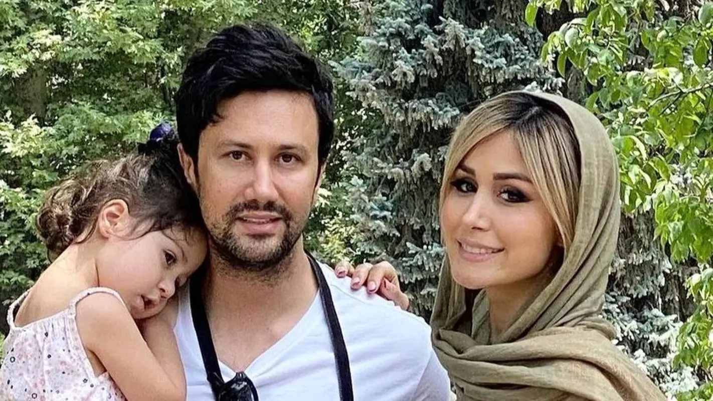 همسر خارجی شاهرخ استخری با کیک تولد چند طبقه و لاکچری دل همه را برد!