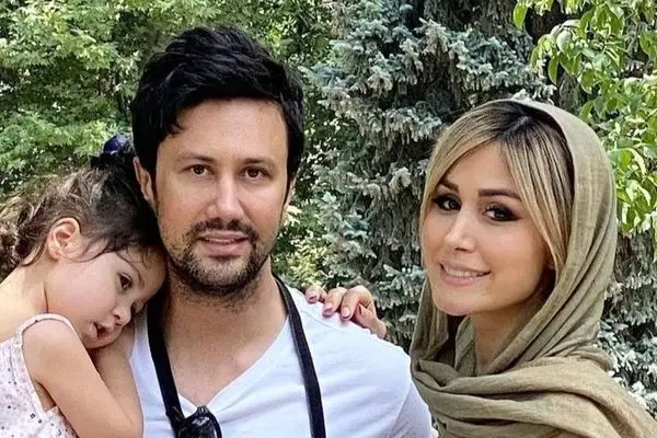 همسر خارجی شاهرخ استخری با کیک تولد چند طبقه و لاکچری دل همه را برد!