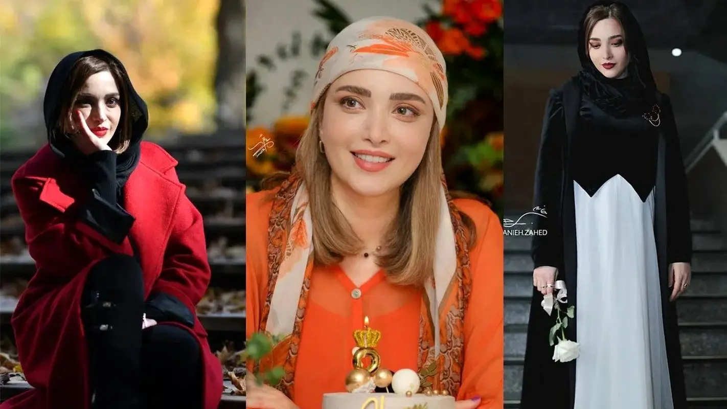 حرکت جنجالی بهنوش طباطبایی در مقابل دوربین‌ها؛ رژگونه و  رژلب به دست!