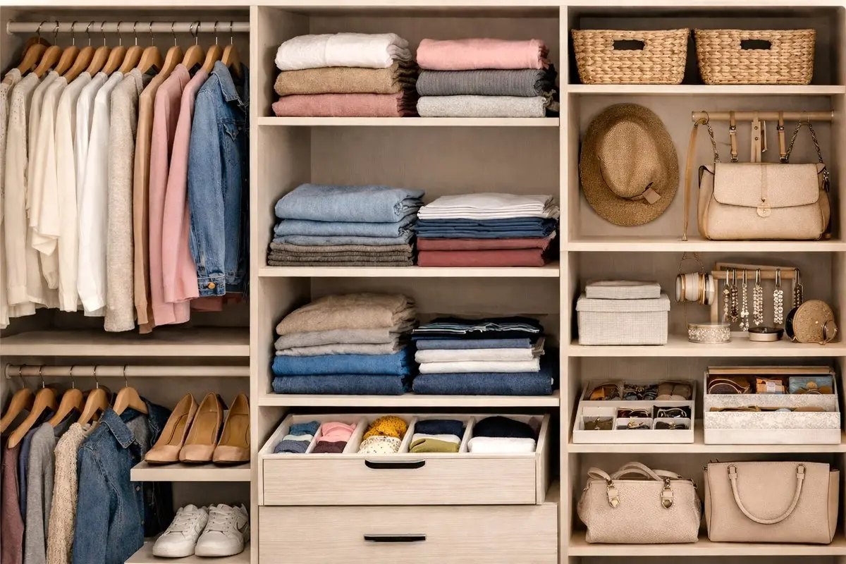 نکات خانه‌داری برای مرتب کردن کمد لباس؛ نظم در فضای شخصی