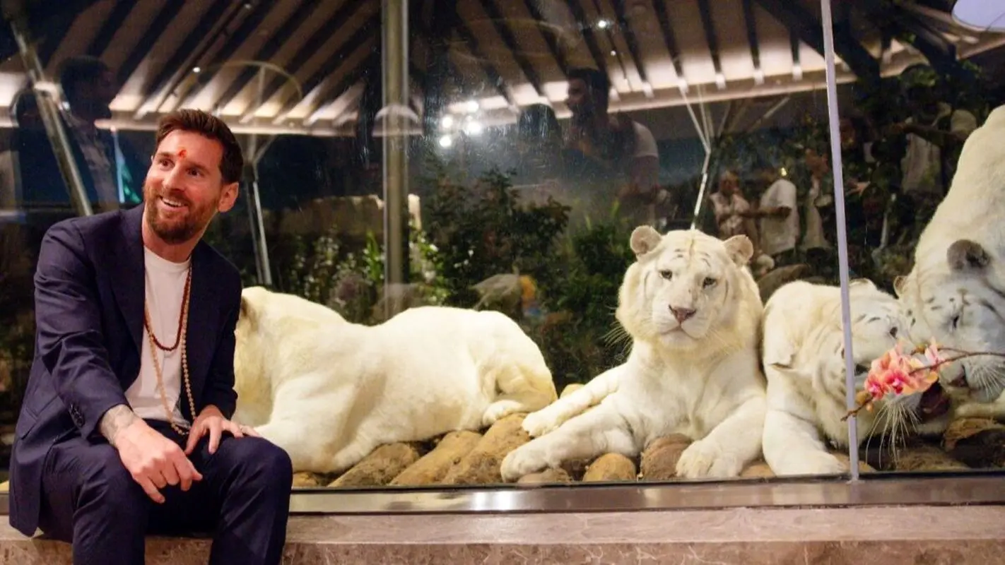 مسی فقط همینش مانده بود ؛ خال هندی زد و به خدای هندی ها ادای احترام کرد (عکس)