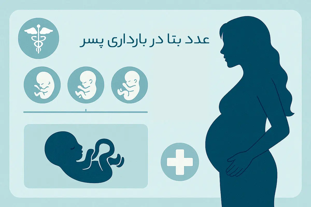 عدد بتا در بارداری پسر چند است؟ | جدول عدد بتا در تعیین جنسیت
