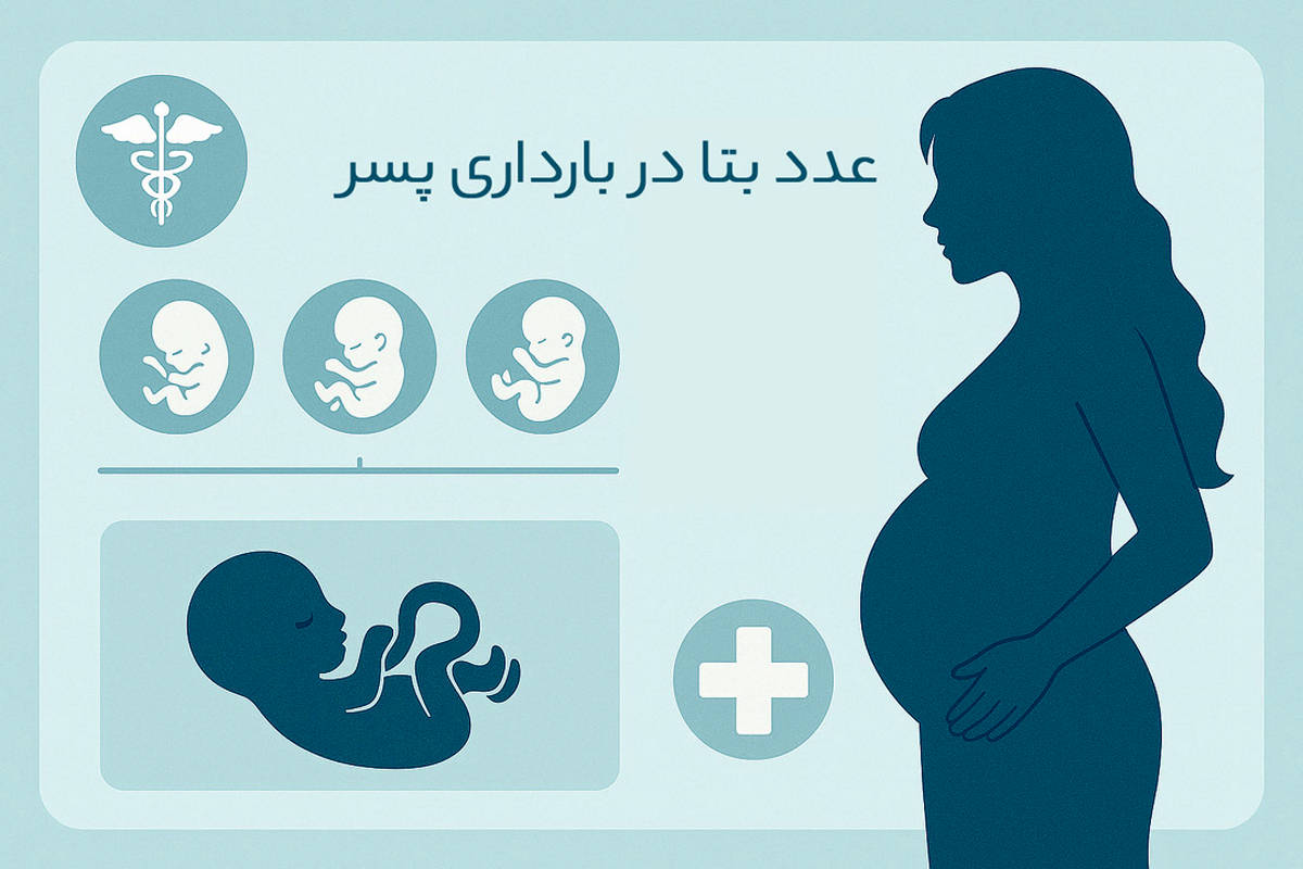 عدد بتا در بارداری پسر چند است؟ | جدول عدد بتا در بارداری تک قلو و دو قلو