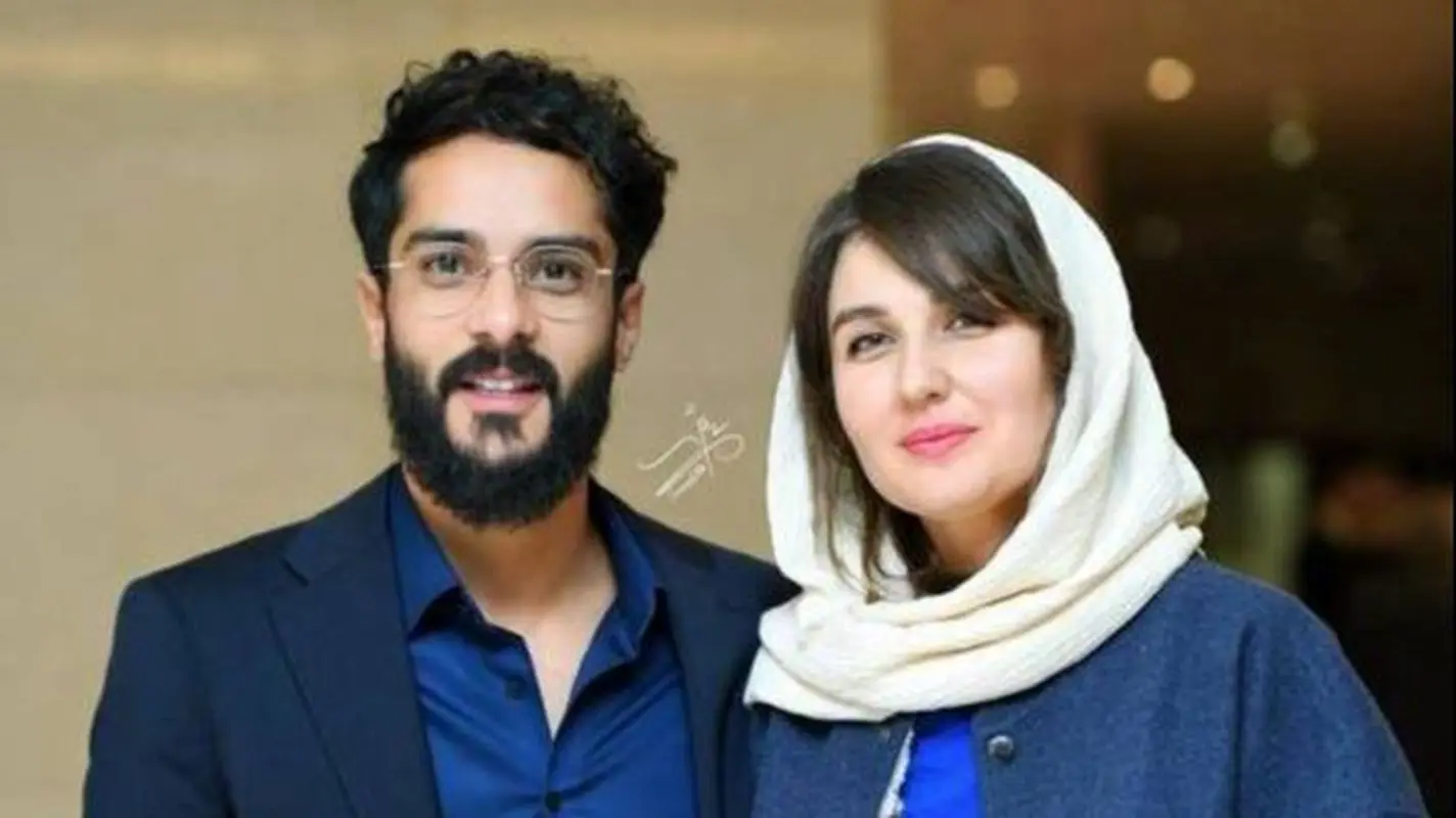 ژست خاص پدر و پسری آقای بازیگر؛ شباهت عجیب پسر به مادرش