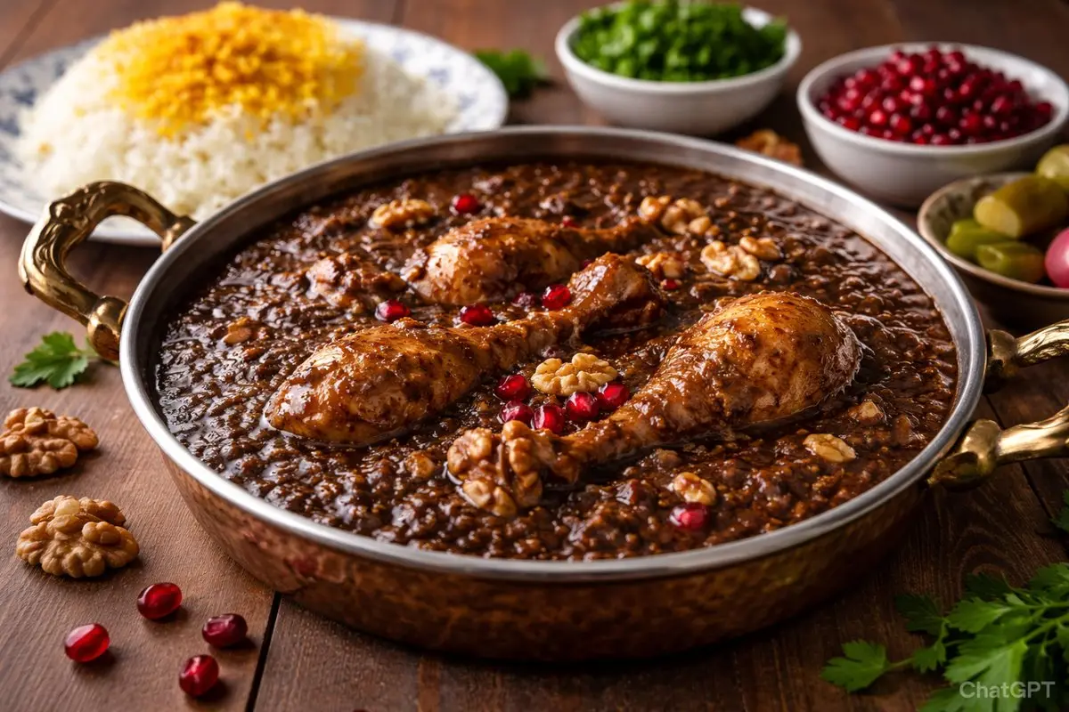 طرز تهیه خورش فسنجان؛ رازهای پخت یک غذای اصیل ایرانی با طعم ماندگار